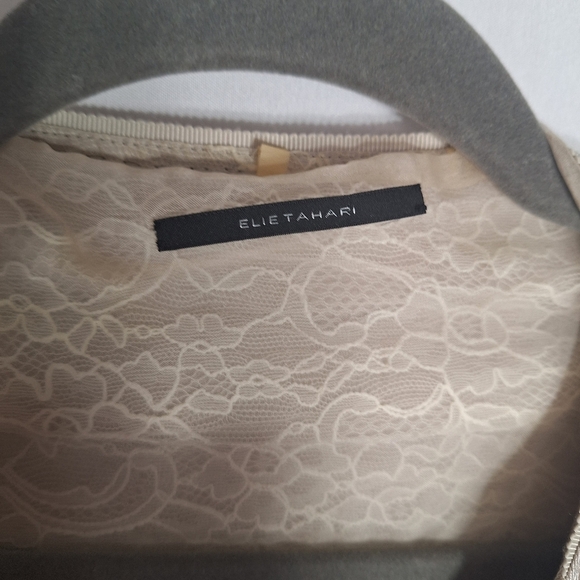 Eli Tahari Corpcore Tunic Blazer Officecore Professional Academia Linen Silk XS - Picture 3 of 16